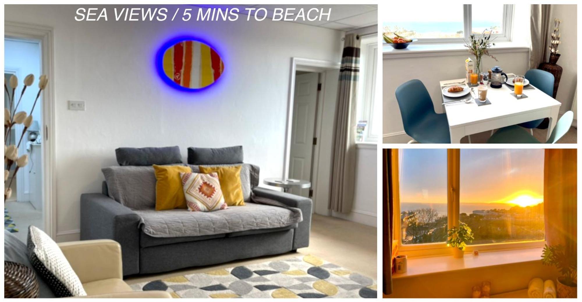 Sea View Family Stay By Beach Gym & Parking بورنماوث المظهر الخارجي الصورة